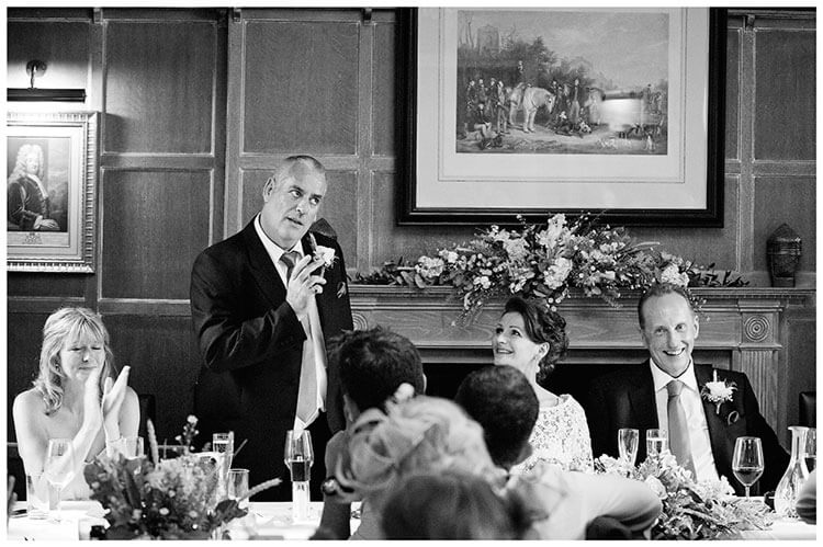 Old Bridge Hotel Huntingdon wedding guest speech