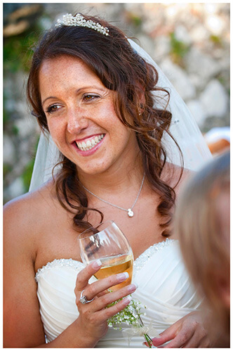 lake garda wedding photography smiling bride portrait