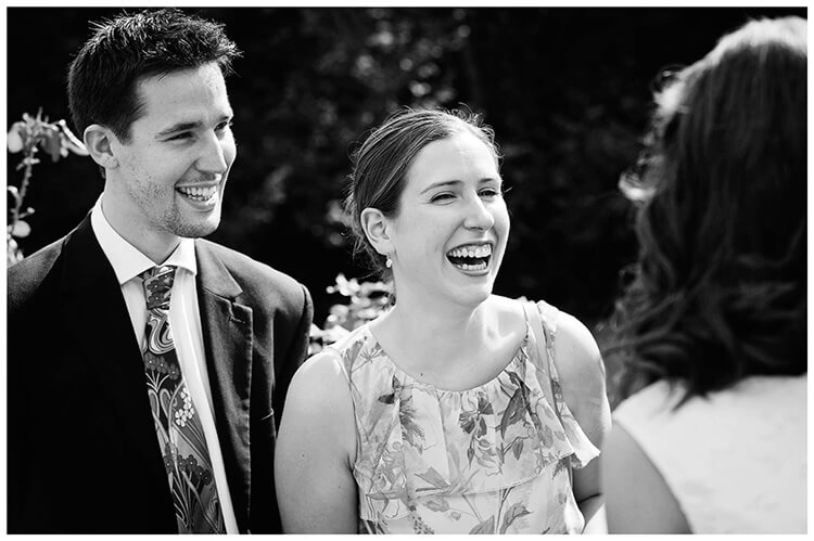 Michaelhouse wedding laughing guests