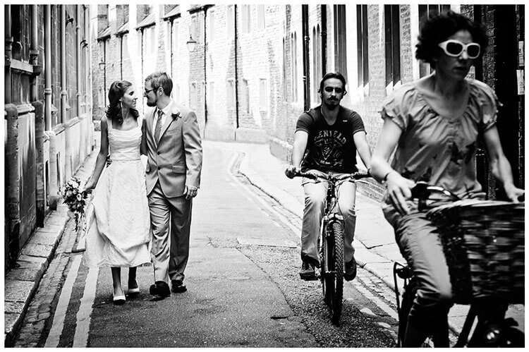 Michaelhouse wedding bride groom cyclists