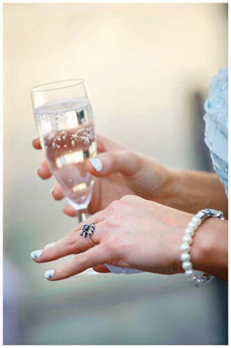 Michaelhouse wedding wedding band champagne glass