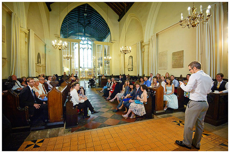 Michaelhouse wedding grooms speech in church