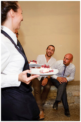 Castel di Poggio wedding hello dessert