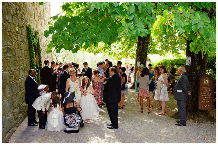 Fraternita di Romena wedding guests
