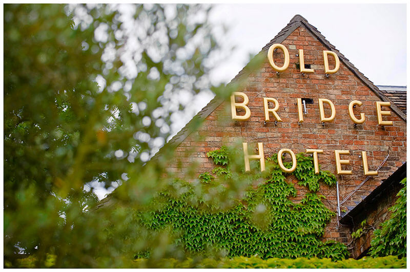 Boutique Hotel wedding Old Bridge Hotel signage