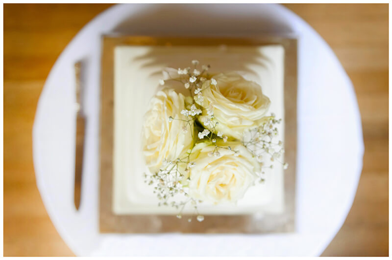 top of wedding cake flower
