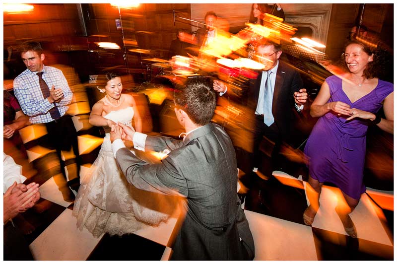 bride & groom energetic dancing