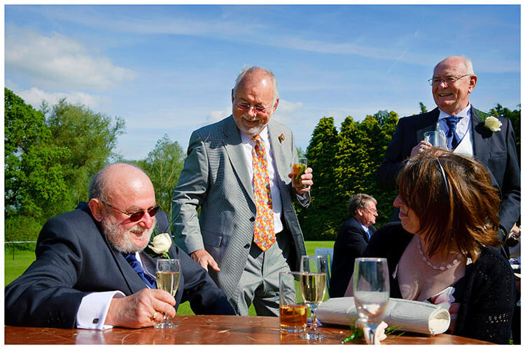 Snelson Farm wedding guests drinks conversation