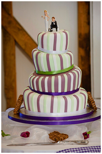 South Farm wedding wonky cake