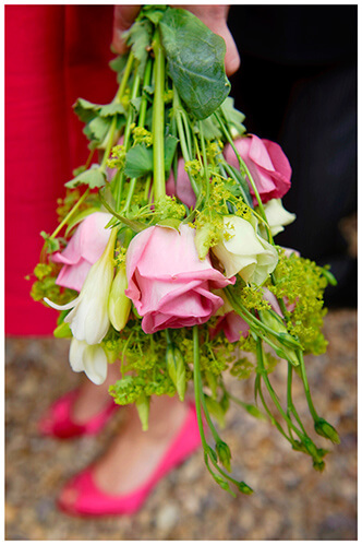 Leicestershire Kirby Muxloe wedding bridesmaids roses flowers