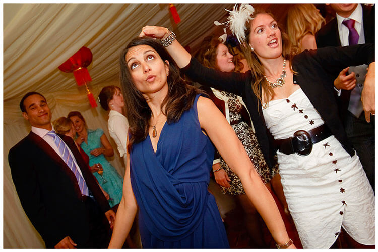 Leicestershire Kirby Muxloe wedding twirling dancing guests