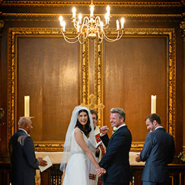 Rock & Melanie Celebrate getting married at Christs College Chapel Cambridge